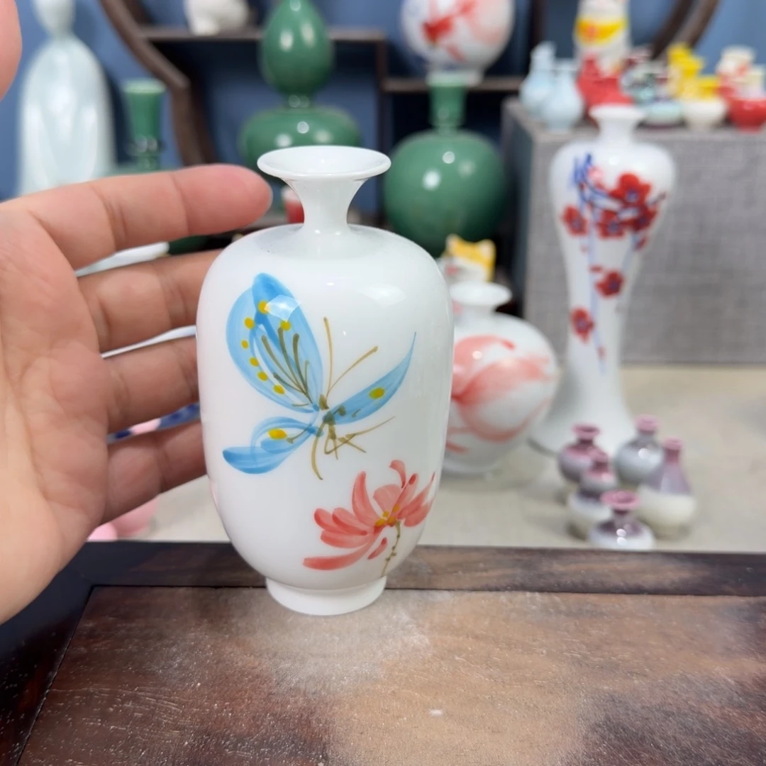 陶瓷手工小花器摆件