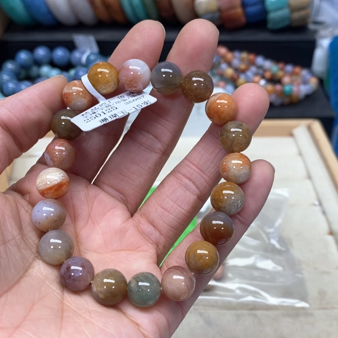 硅化珊瑚（珊瑚玉）手链未镶嵌?****?110