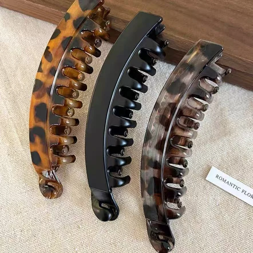 发量多专用发夹女高马尾大号香蕉夹后脑勺夹子发卡竖夹扭夹发饰