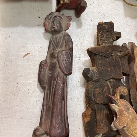 香榧木小*贝一个孤品木雕45