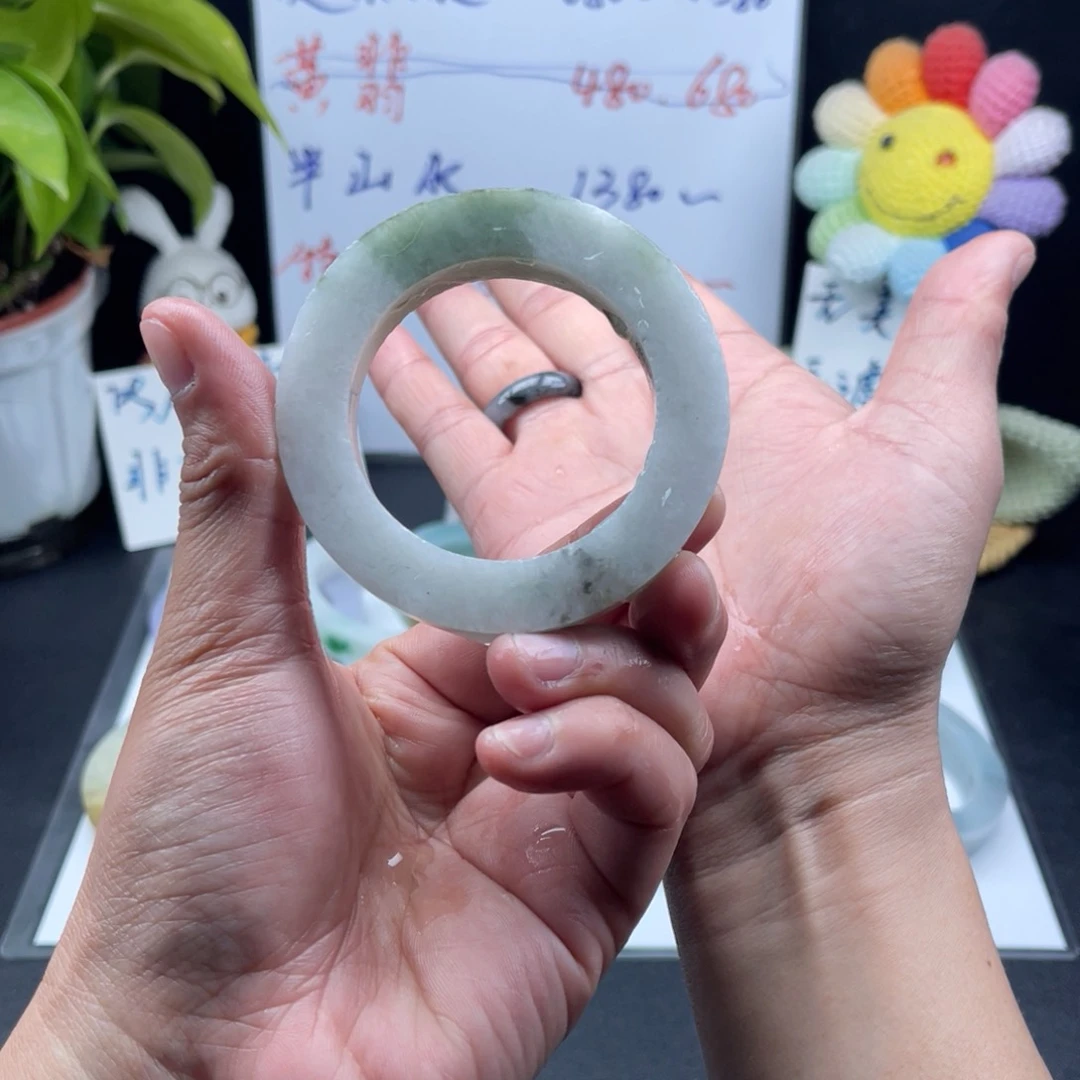 【闪购商品】定制翡翠48-54泥鳅背未镶嵌手镯