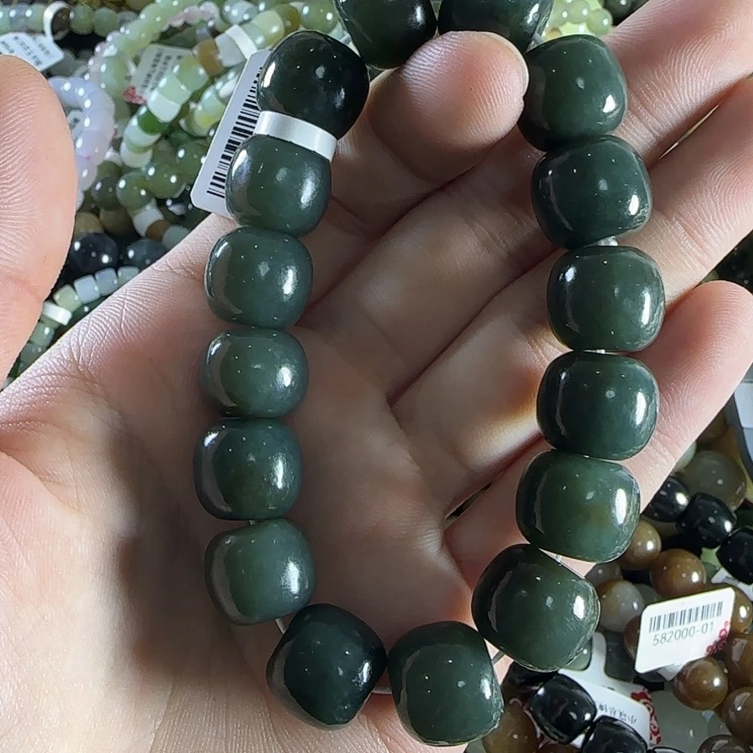 和田玉手链未镶嵌57