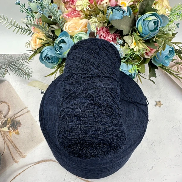 21莫棉芝麻灰，油画藏青手工袜子线超柔软