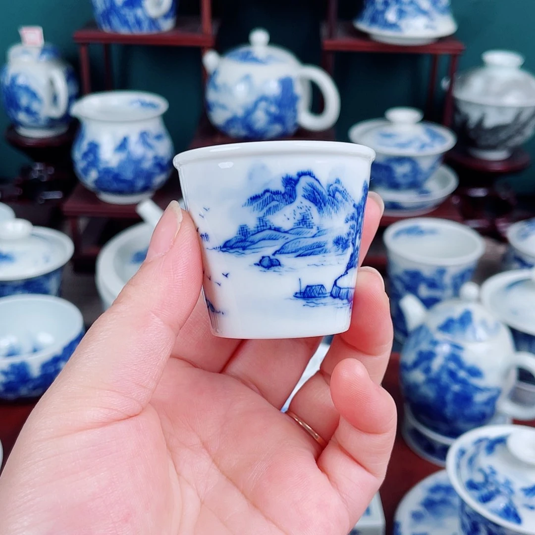 Y**Y手工手绘青花青花