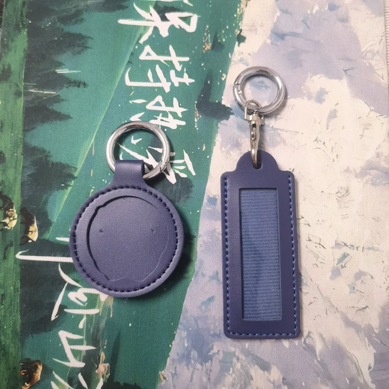 新款蓝色正版纪念保护壳钥匙扣挂件情人节送女友礼物姓名牌皮套