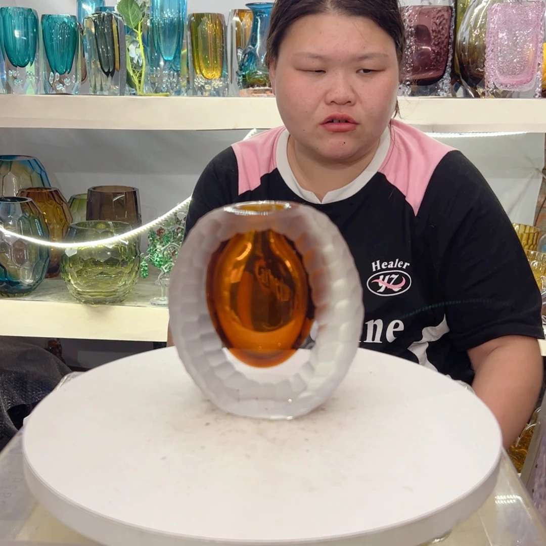 幻彩琉璃花瓶花器高度14