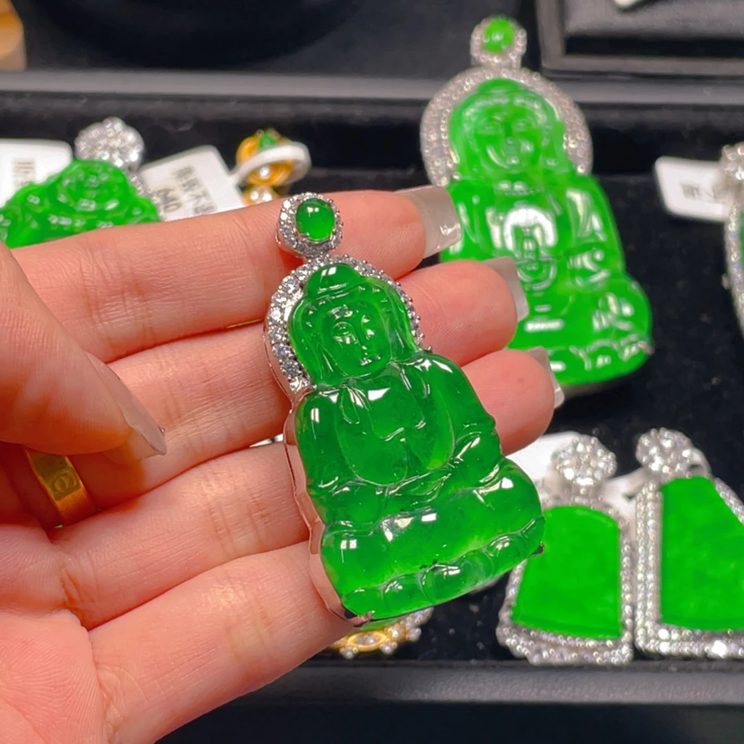 翡翠未镶嵌吊坠(不含链)