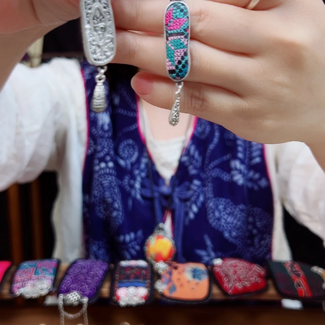 黄铜布艺925银手工饰品