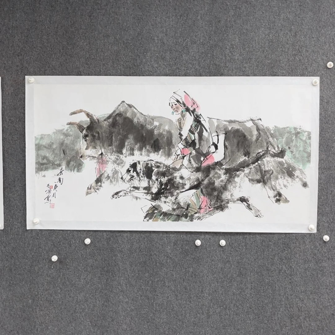 国画宣纸张亚力老师作品