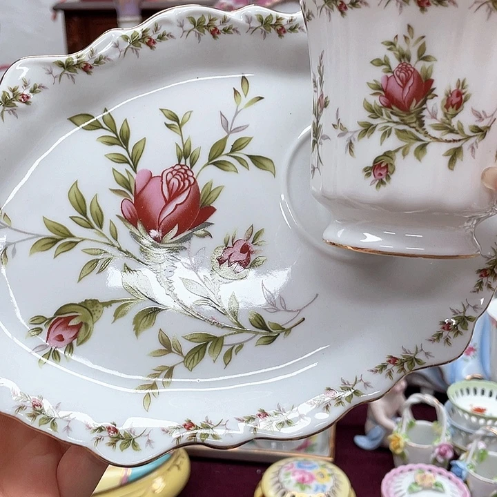 杯碟陶瓷摆件陶瓷微瑕