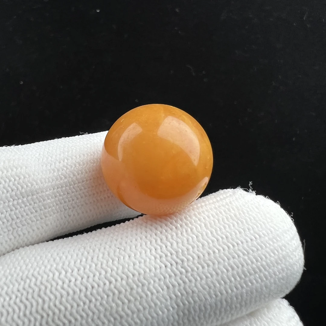 B1208 瑕疵特价 天然蜜蜡圆珠18.5 mm 支持复检 假一发四