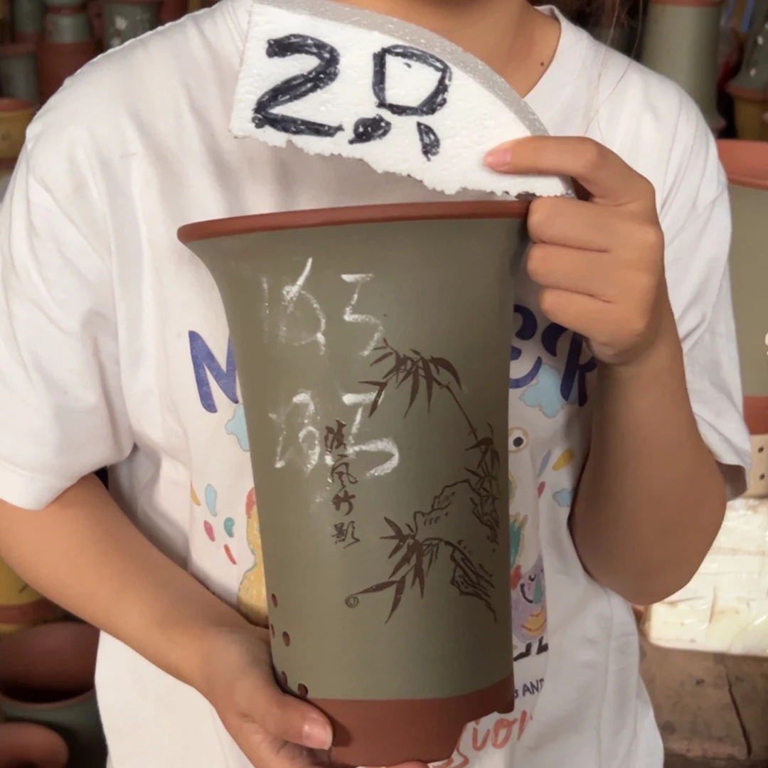 宜兴川阁紫砂花盆