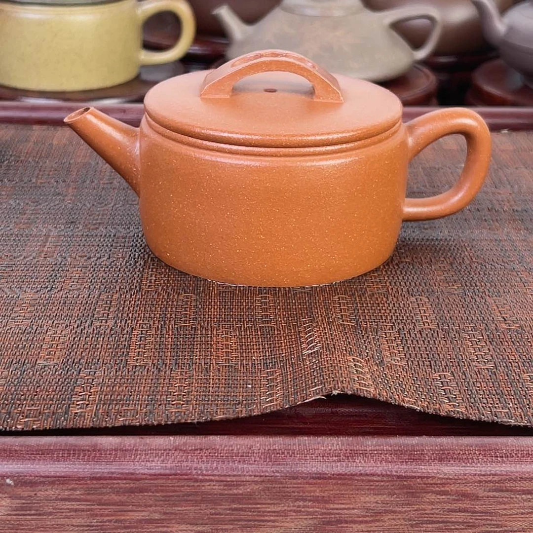 紫砂茶壶完美红降坡汉瓦