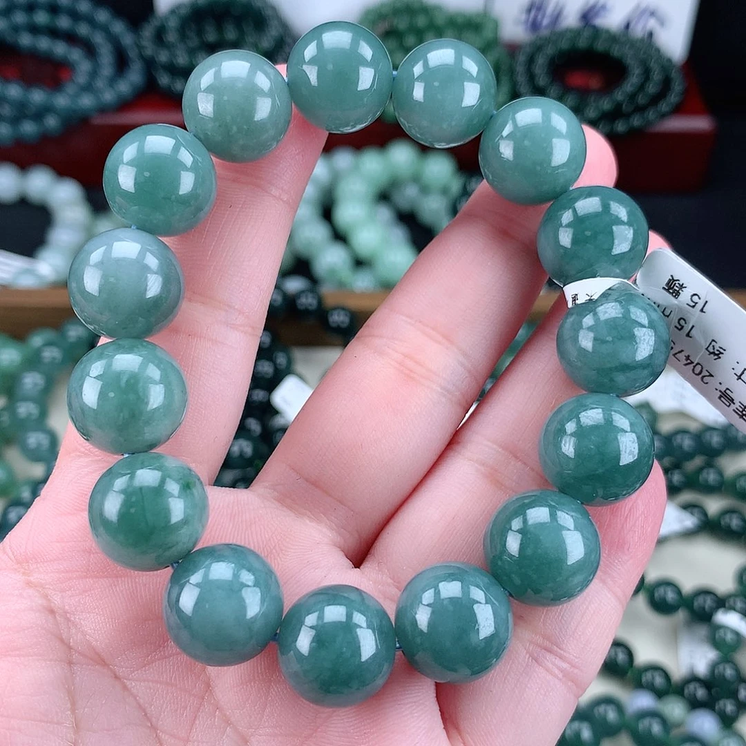 翡翠未镶嵌毛衣链