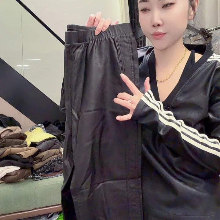 简***单涂成裤大码黑色65656655