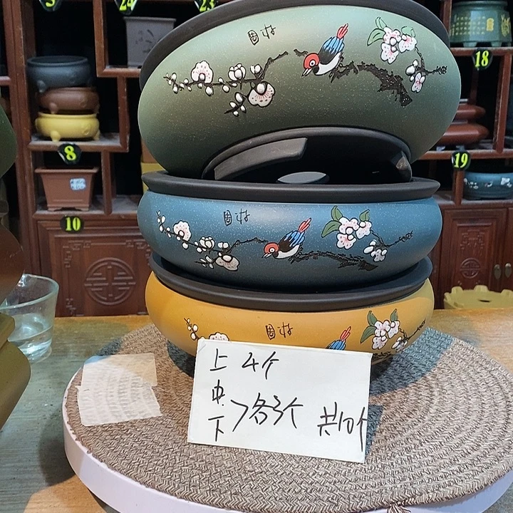 紫砂花盆紫砂花盆