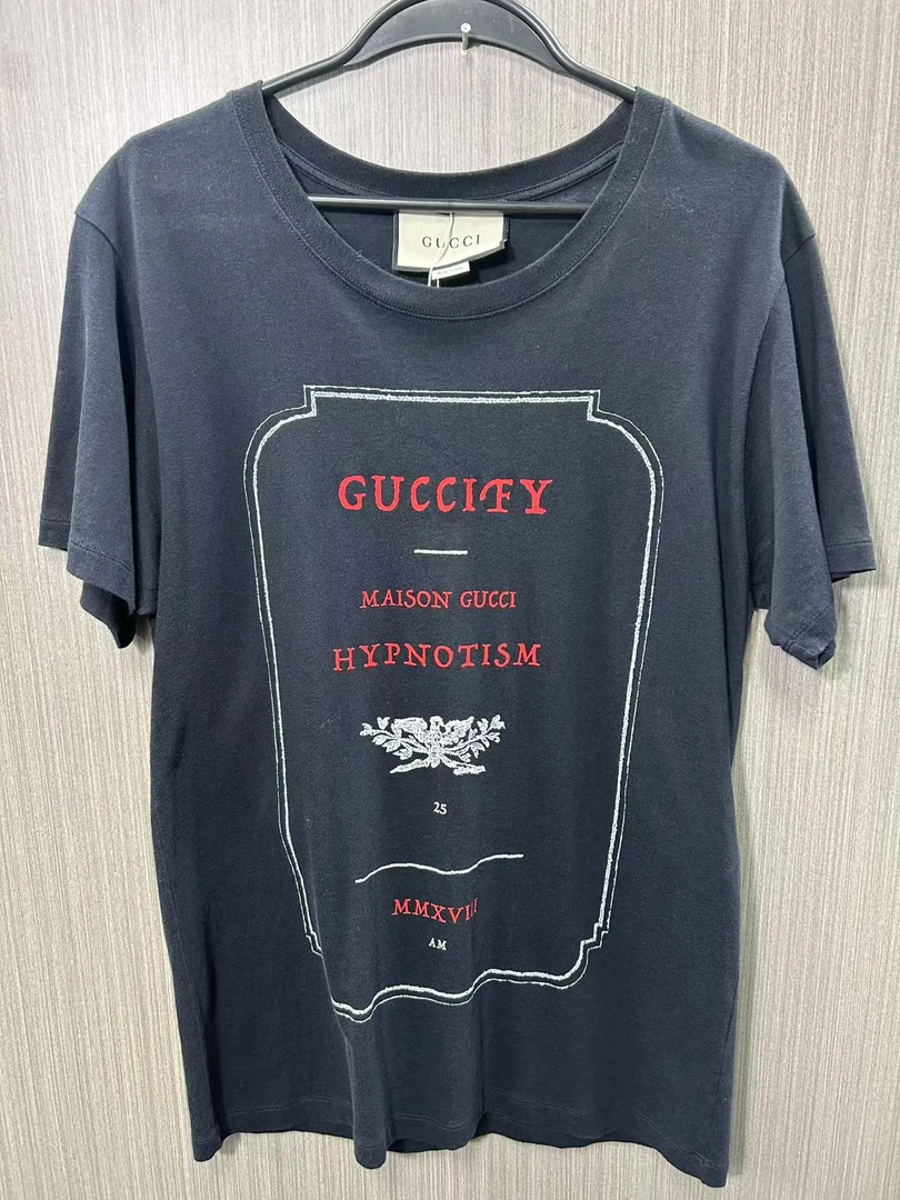 99新 GUCCI/古驰 印花logo短袖 I尺码XS衣长66胸围44编码0