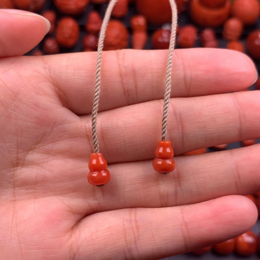 南红玛瑙葫芦弟子珠6.2MM未镶嵌