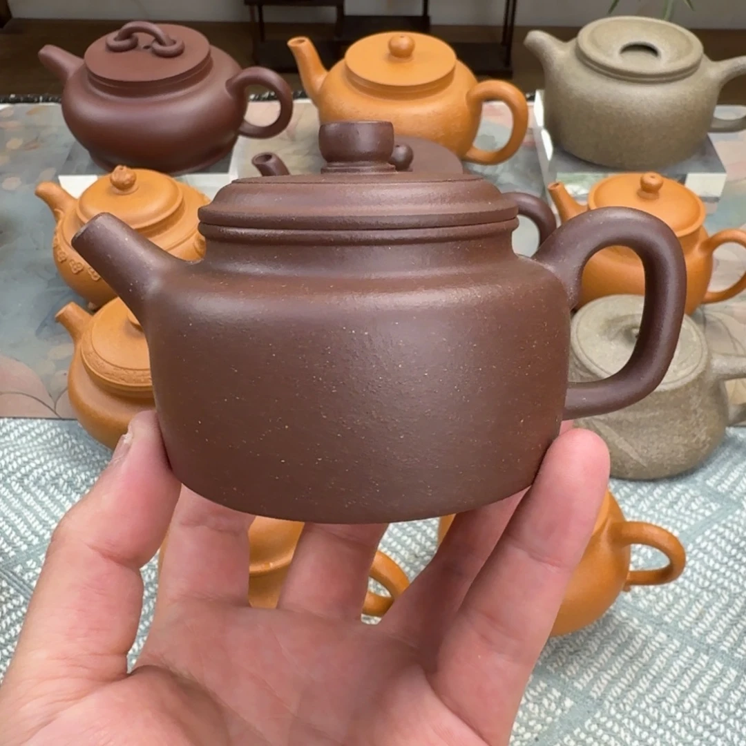 紫砂茶壶微瑕 德中 紫泥 180cc
