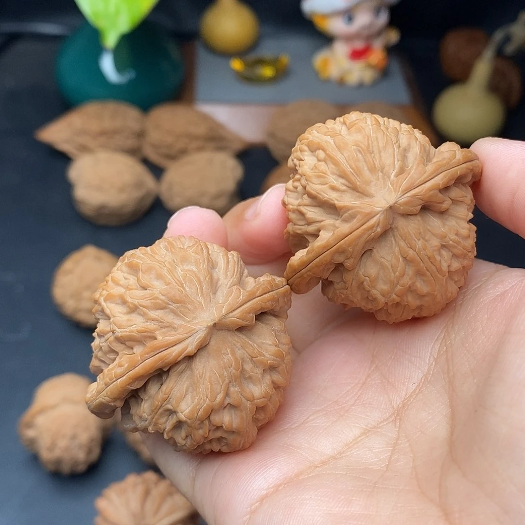 把件文玩核桃球白全品42