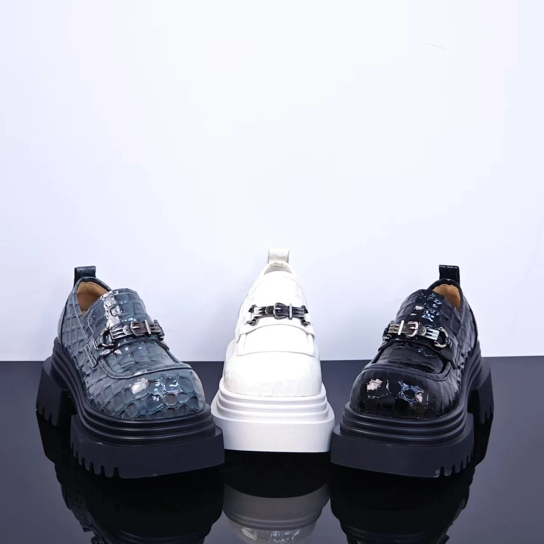 水波纹.时尚舒适轻奢百搭休闲乐福鞋 6527