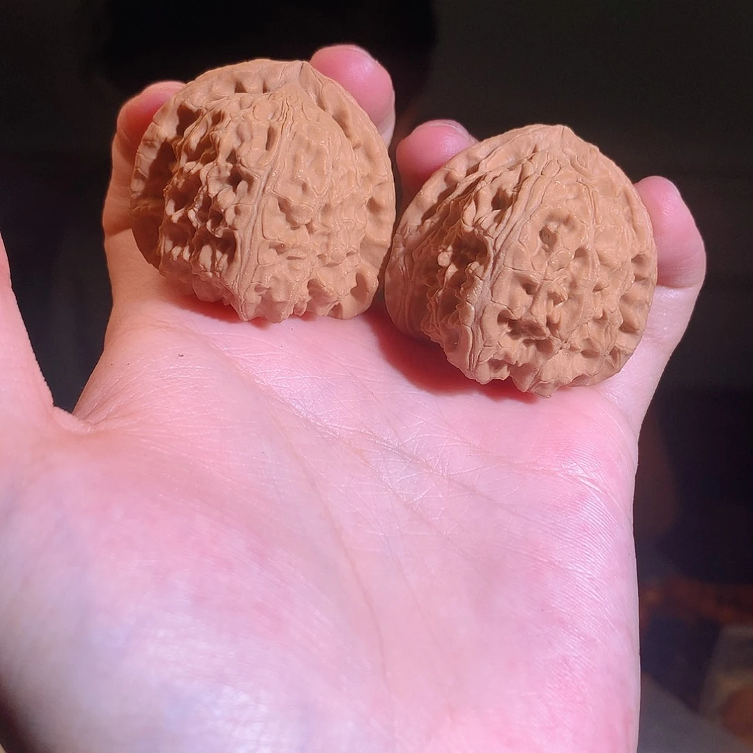 文玩核桃吊坠39尺三角白09号