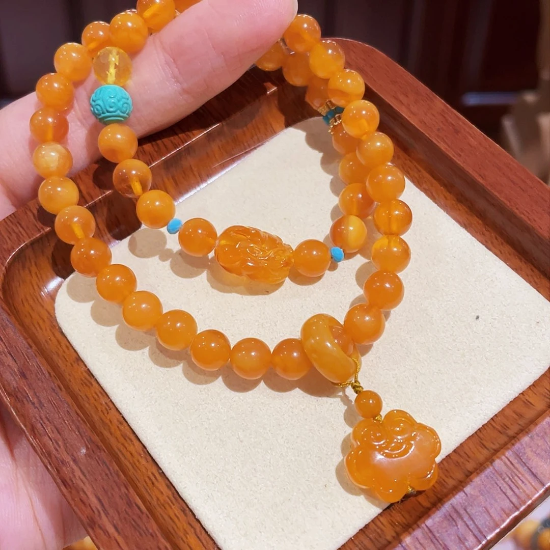 蜜蜡手链未镶嵌手串
