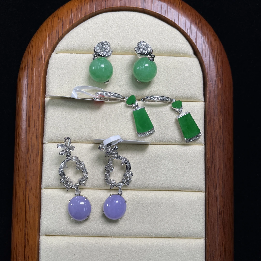 思懿家手镯之家-18K翡翠耳饰-19800-XMG-9-多样性发一