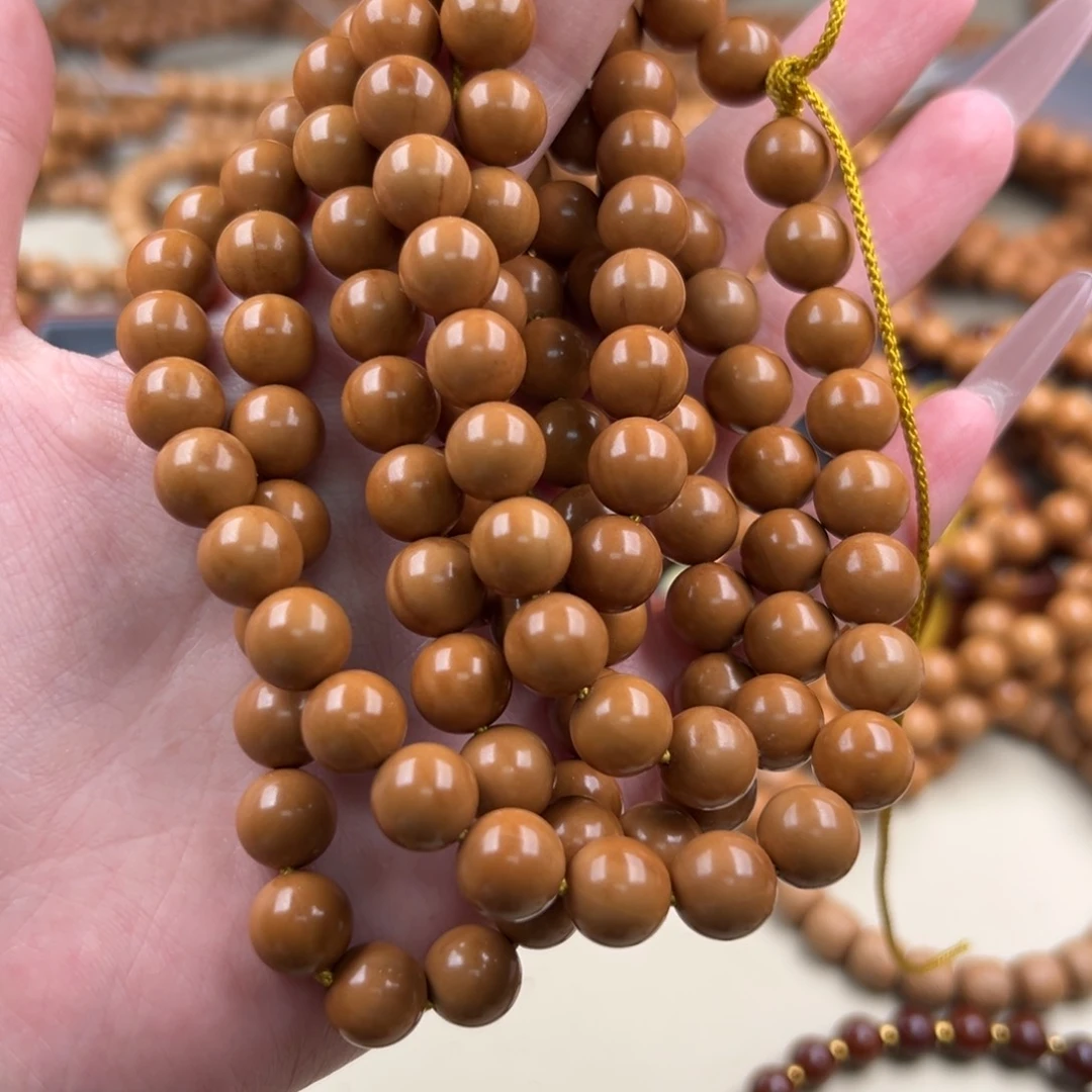 猴头核桃手串爱*自然走色正圆脖挂