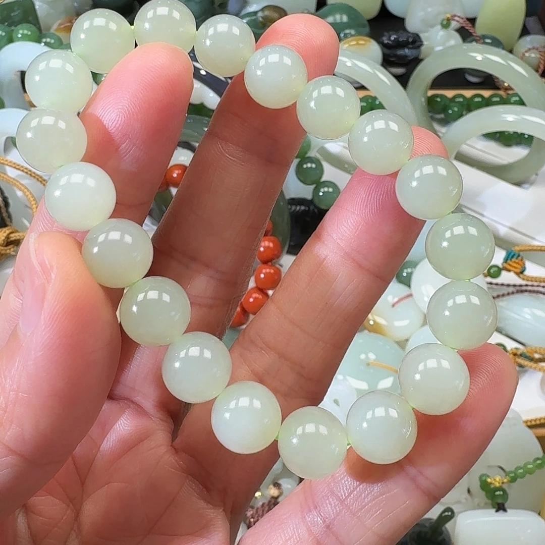 和田玉未镶嵌手链