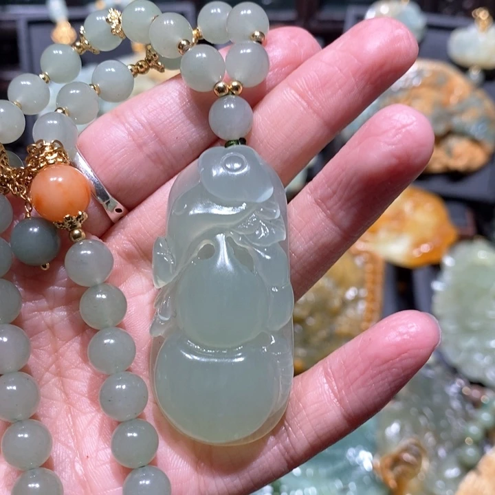 岫玉毛衣链未镶嵌