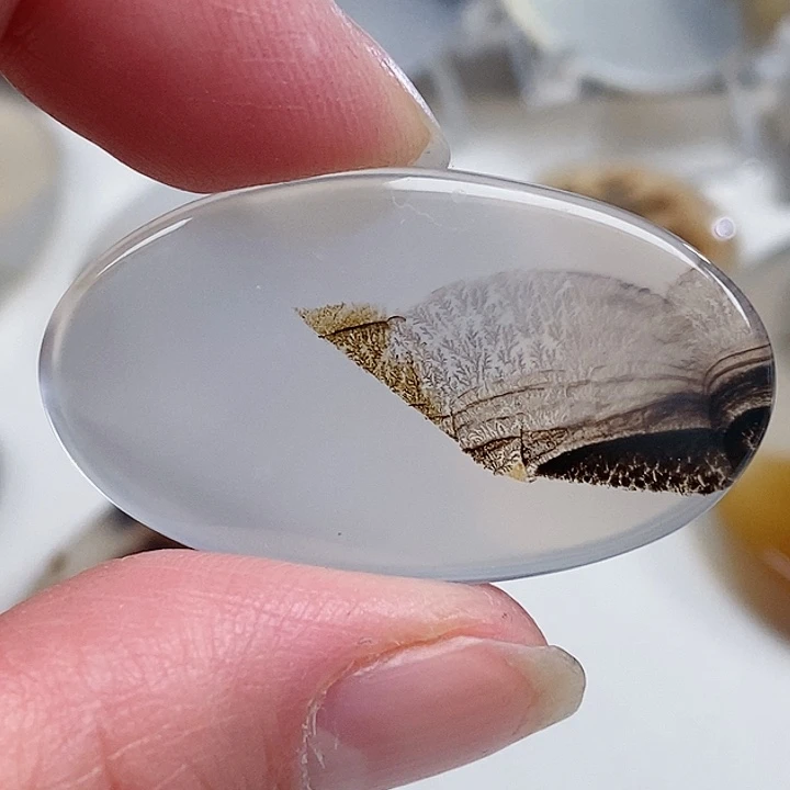 未镶嵌奇石玛瑙/玉髓风**生