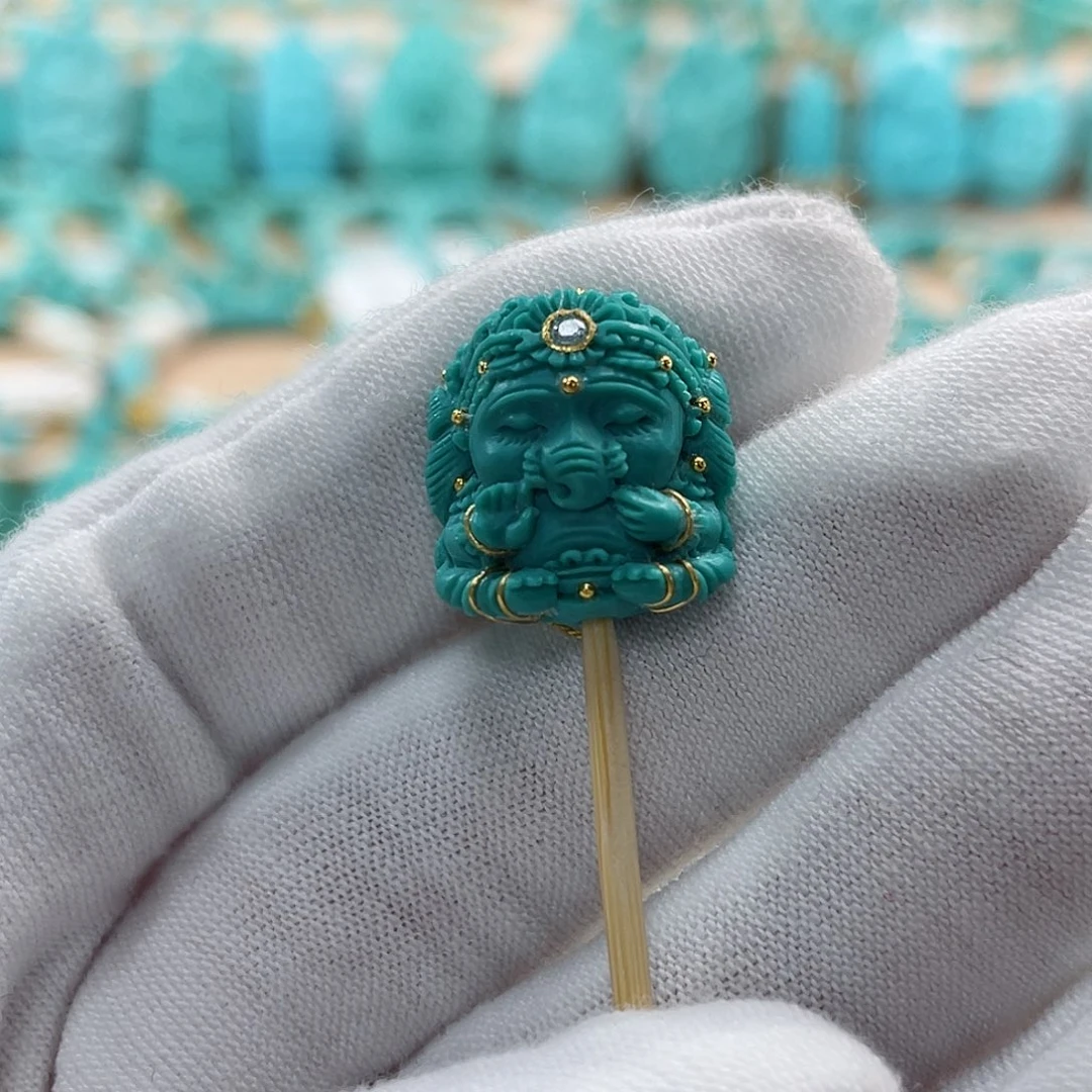 绿松石珠宝奇石未镶嵌