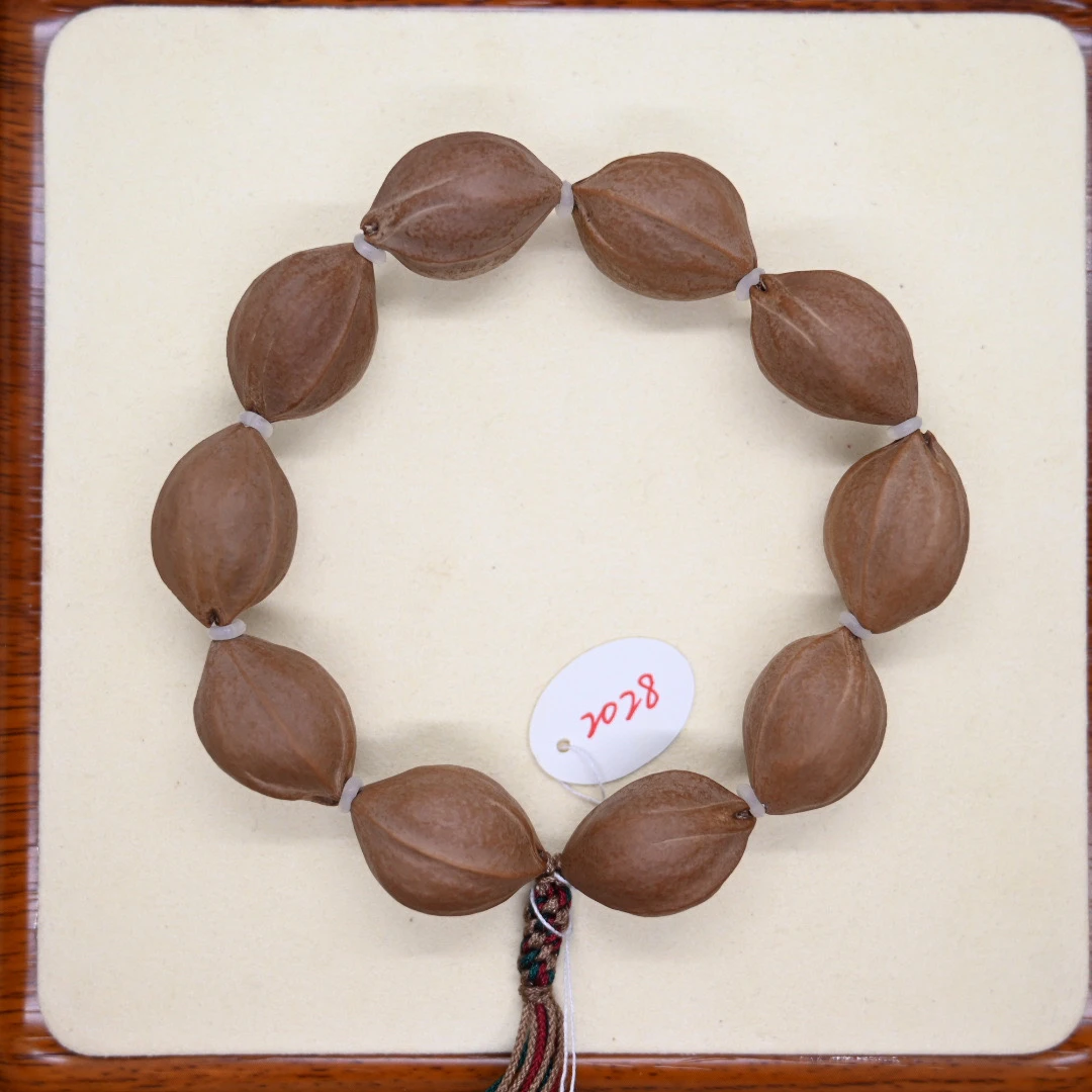 20.28·福利款·梅林铁核原生态素串橄榄核手串树主一手货源 399