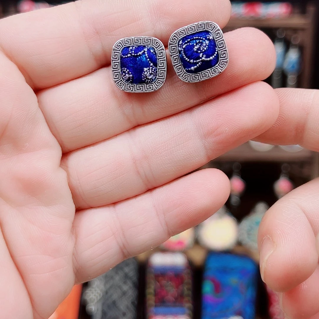 黄铜925银布艺手工