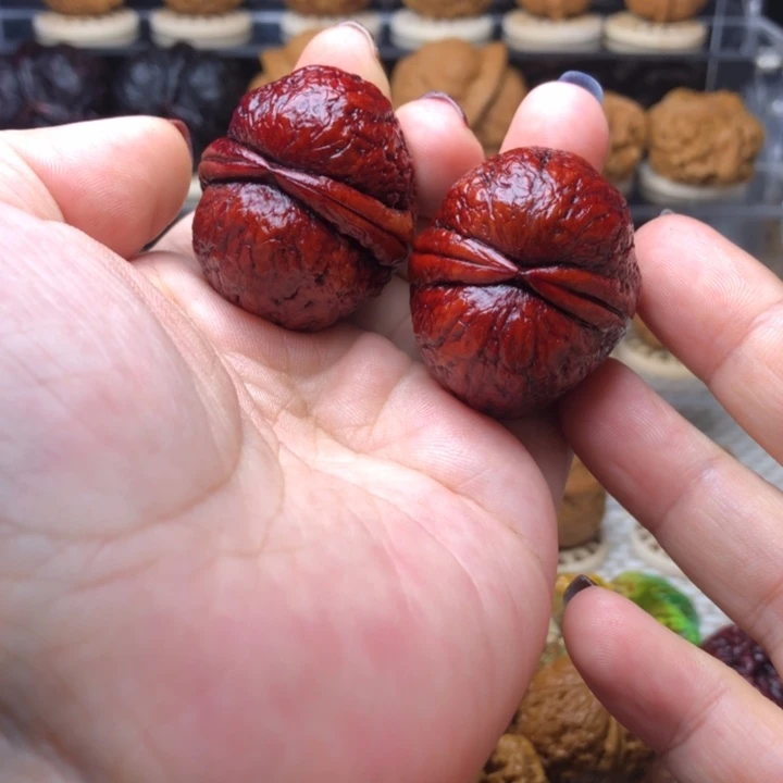 把件文玩核桃63仙鹤顶37尺