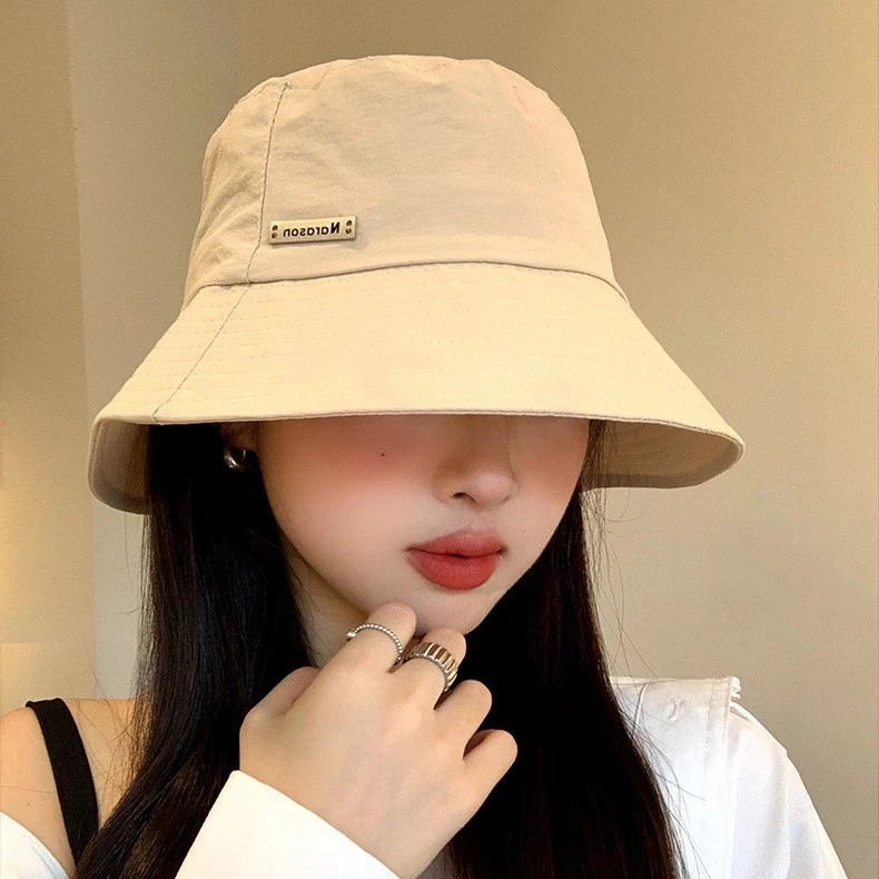 遮阳帽子渔夫帽女夏季素颜百搭遮脸薄款速干防晒帽显脸小太阳盆帽