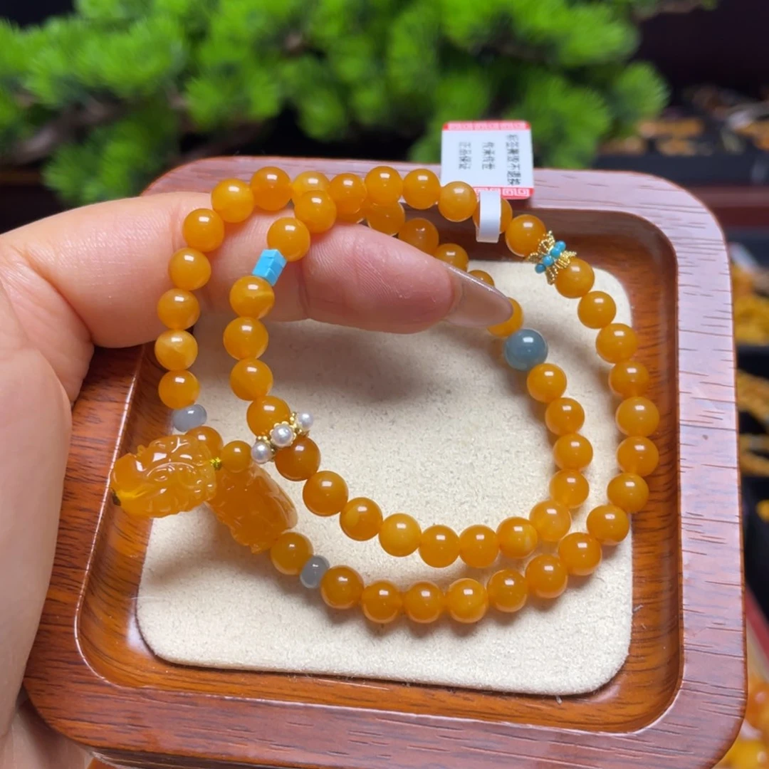 蜜蜡手链未镶嵌手串