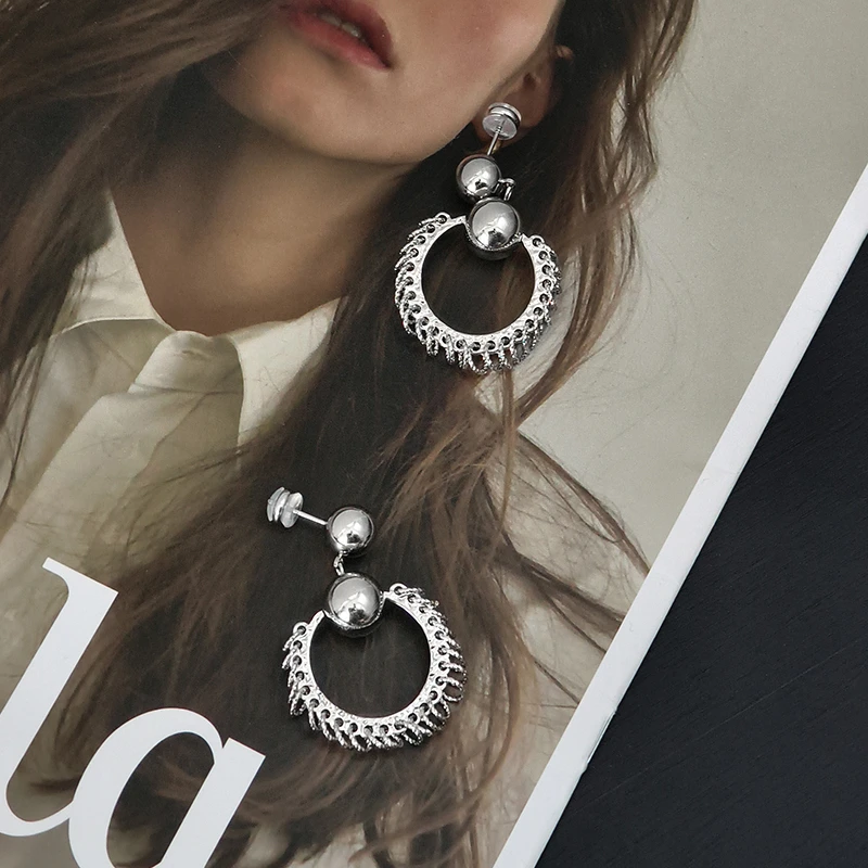 铜合金耳饰 A美洋MEIYANG 光环耳环【商场同款】百搭耳针耳夹-周四