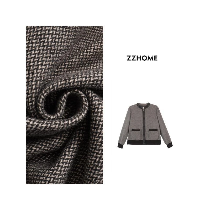 ZOZO HOME ｜递进时髦高质感皮质拼接开衫q171922p