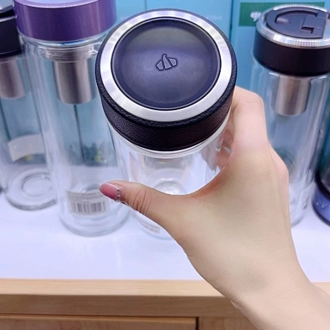 万象玻璃双层皮纹V21S，520毫升