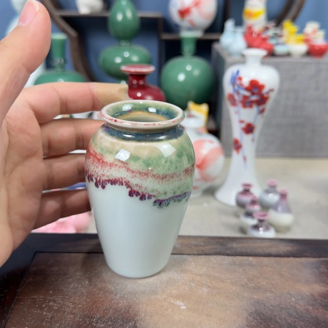 陶瓷手工小花器摆件