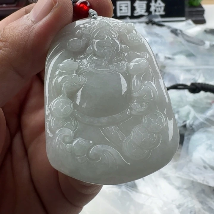 翡翠未镶嵌颈饰天然缅甸A货翡翠