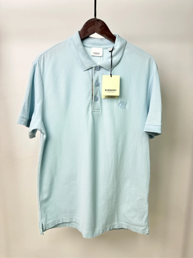 全新未使用 BURBERRY/博柏利 刺绣徽标短袖Polo衫/L码/2521815