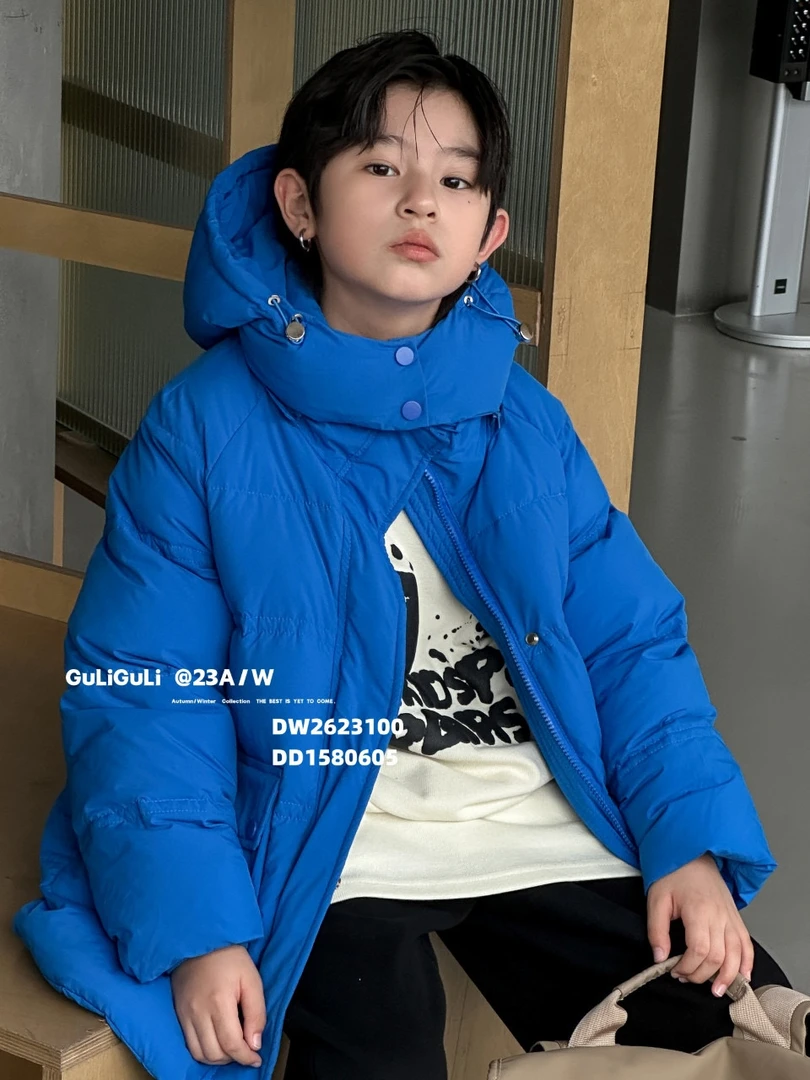 实体精品时尚童装牛哆哆谷粒古力羽绒服23100