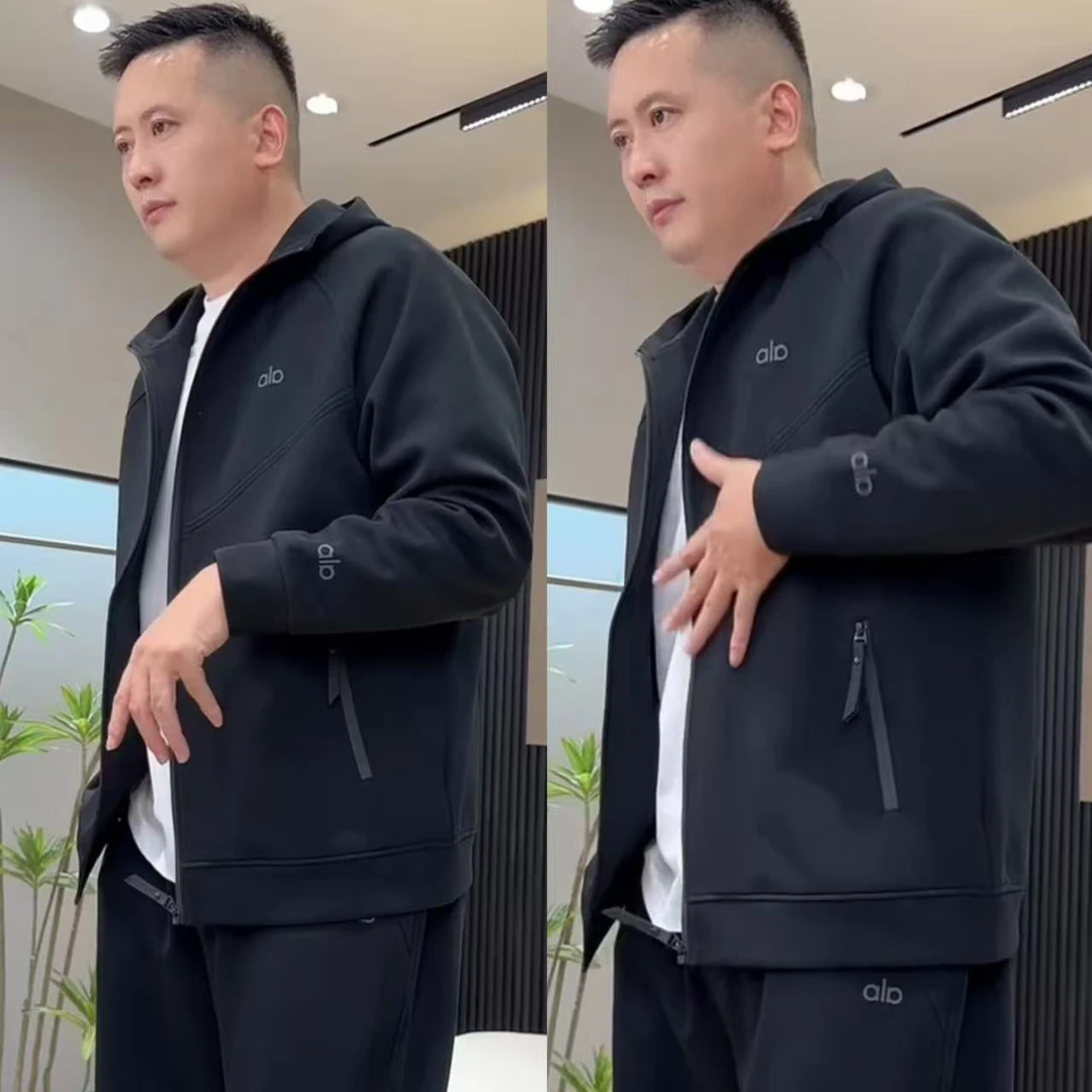 2025春秋时尚轻奢休闲运动外套男潮牌百搭舒适连帽开衫卫衣