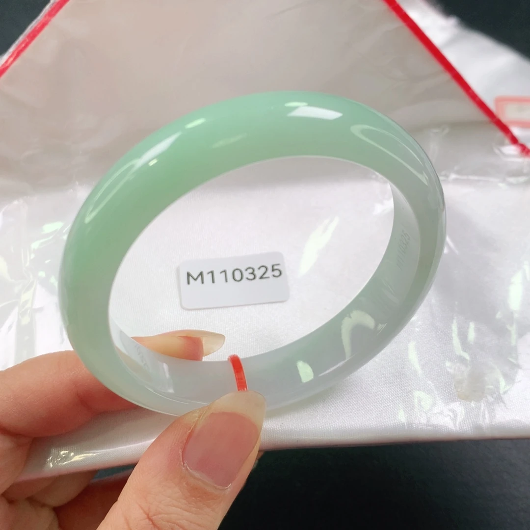 未镶嵌手镯翡翠冰胶半山水03