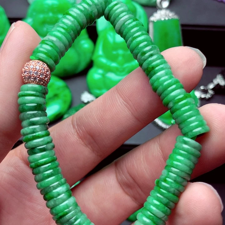 翡翠未镶嵌手链手串