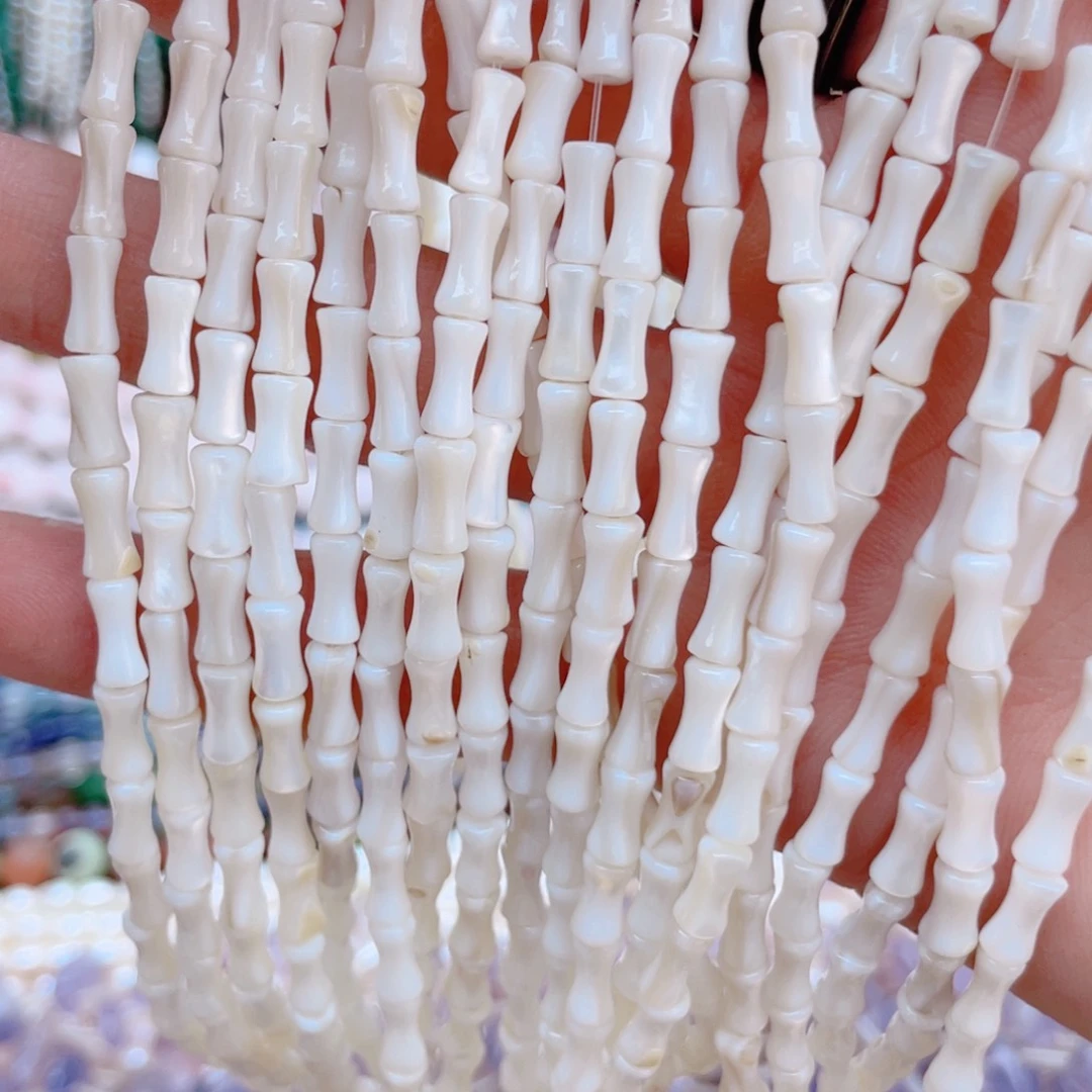 未镶嵌玛瑙/玉髓珠宝奇石贝贝竹节2条卡3.5*8