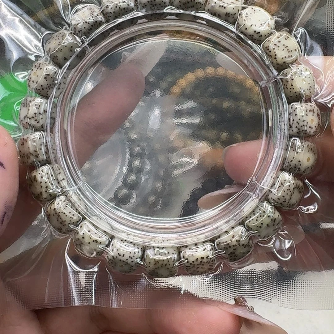 手串星月菩提83灭火糯冰石玉六方10 9